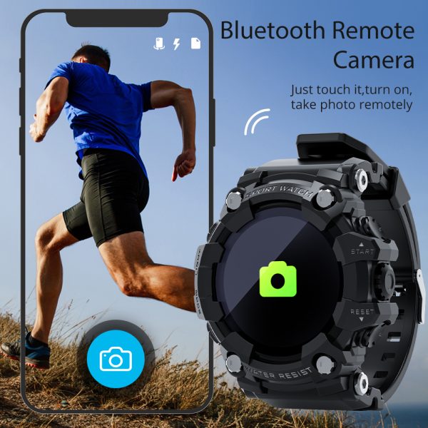 ⁦LOKMAT ATTACK Full Touch Screen Fitness Tracker Smart Watch Men Heart Rate Monitor Blood Pressure Smartwatch For Android iOS⁩ - الصورة ⁦4⁩
