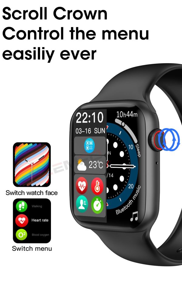 ⁦Lemfo Iwo 13 Pro W37 Smart Watch Men 2021 Bluetooth Call Custom Dial Sleep Monitor Women Smartwatch Pk Dt100 Hw16 Smart Watch⁩ - الصورة ⁦2⁩