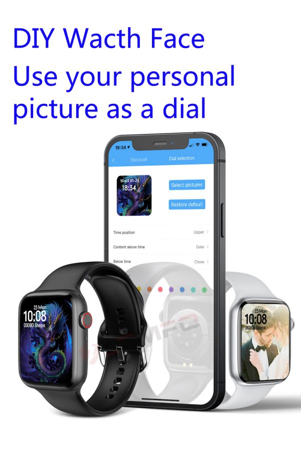 ⁦Lemfo Iwo 13 Pro W37 Smart Watch Men 2021 Bluetooth Call Custom Dial Sleep Monitor Women Smartwatch Pk Dt100 Hw16 Smart Watch⁩ - الصورة ⁦4⁩