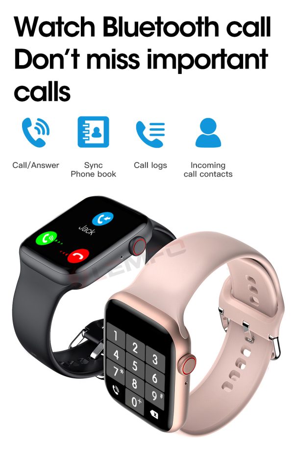 ⁦Lemfo Iwo 13 Pro W37 Smart Watch Men 2021 Bluetooth Call Custom Dial Sleep Monitor Women Smartwatch Pk Dt100 Hw16 Smart Watch⁩ - الصورة ⁦5⁩