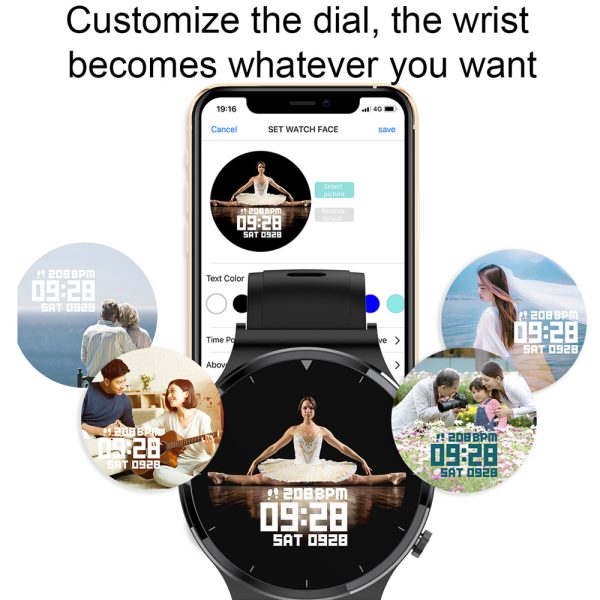 ⁦New Bluetooth Call Smart Watch Men S-600 IP68 Waterproof Full Touch Screen Sports Fitness Smartwatch Custom Face For Android IOS⁩ - الصورة ⁦4⁩
