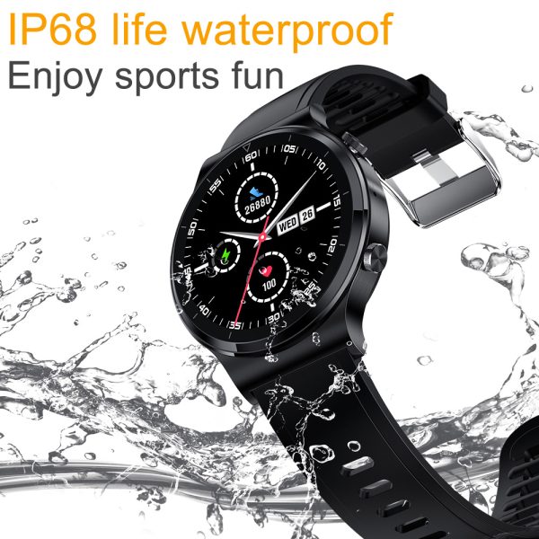 ⁦New Bluetooth Call Smart Watch Men S-600 IP68 Waterproof Full Touch Screen Sports Fitness Smartwatch Custom Face For Android IOS⁩ - الصورة ⁦5⁩