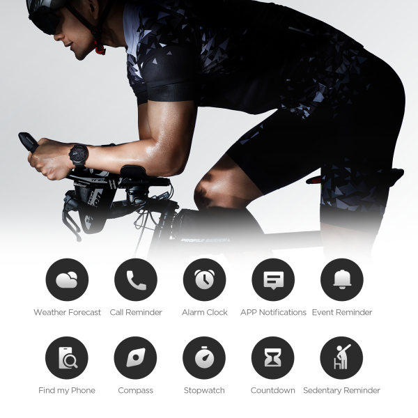 ⁦Original Amazfit Stratos Smartwatch Smart Watch GPS Calorie Count 50M Waterproof for Android iOS Phone⁩ - الصورة ⁦4⁩