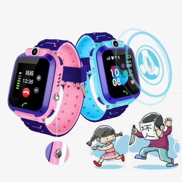 ⁦Q12 Children's Smart Watch Smartwatch for Boys Girls with Sim Card Photo Waterproof IP67 Gift for IOS Android Kids Phone Watches⁩ - الصورة ⁦5⁩