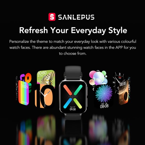 ⁦SANLEPUS 2021 Smart Watch Men Women Waterproof Watches Dial Call Smartwatch MP3 Player For OPPO Android Apple Xiaomi Huawei⁩ - الصورة ⁦4⁩