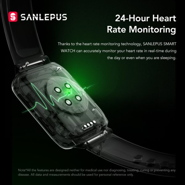 ⁦SANLEPUS 2021 Smart Watch Men Women Waterproof Watches Dial Call Smartwatch MP3 Player For OPPO Android Apple Xiaomi Huawei⁩ - الصورة ⁦6⁩