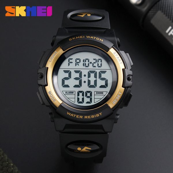 ⁦SKMEI Brand Children Watches LED Digital Multifunctional Waterproof Wristwatches Outdoor Sports Watches for Kids Boy Girls⁩ - الصورة ⁦3⁩