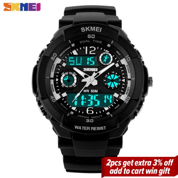 ⁦SKMEI Kids Watches Anti-Shock 5Bar Waterproof Outdoor Sport Children Watches Fashion Digital Watch Relogio Masculino 0931 1060⁩ - الصورة ⁦2⁩