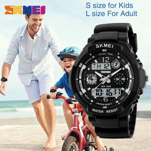 ⁦SKMEI Kids Watches Anti-Shock 5Bar Waterproof Outdoor Sport Children Watches Fashion Digital Watch Relogio Masculino 0931 1060⁩ - الصورة ⁦5⁩