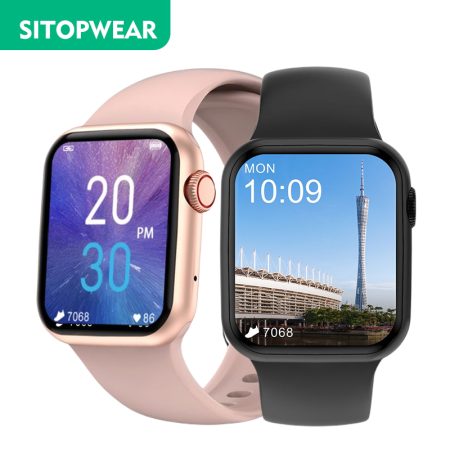 SitopWear Smart Watch 2021 Wireless Charging Smartwatch 44mm Bluetooth Call Watches Men Women Fitness Bracelet Custom Watch Face