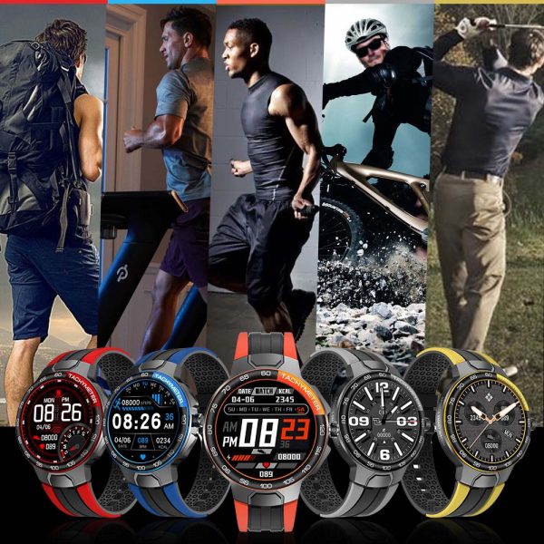 ⁦Smart Watch Men Women IP68 Waterproof Bluetooth 5.0 24 Exercise Modes Smartwatch E1-5 Heart Rate Monitoring for Android Iosr A⁩ - الصورة ⁦3⁩