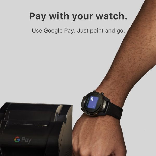 ⁦TicWatch Pro 512Mb Smart Watch Men‘s Watch Wear OS for iOS Android NFC Payment Built in GPS Waterproof Bluetooth Smartwatch⁩ - الصورة ⁦5⁩