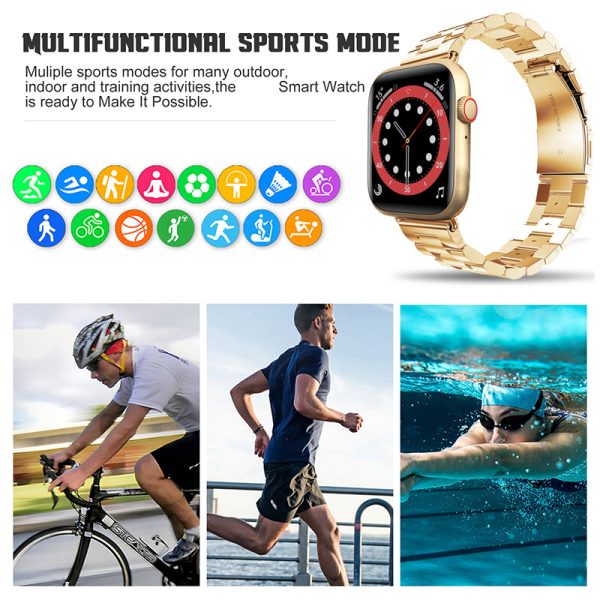 ⁦W37 Pro Smartwatch Men Women Smart Watch 2021 wireless charger Bluetooth Call Custom Dial better than for Apple Watch Iwo DT100⁩ - الصورة ⁦4⁩