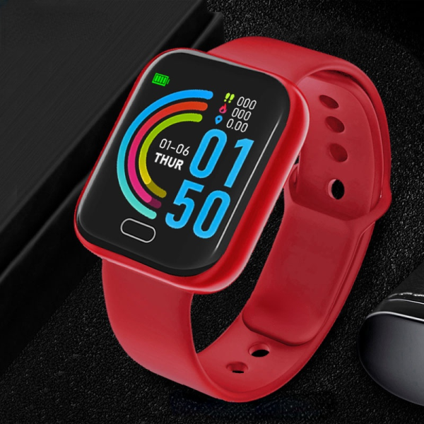 ⁦Wristwatch Fitness Y68 Color Screen Sports LED Digital Electronics Clock for Children Boys Girls Students Smart Wristwatches⁩ - الصورة ⁦5⁩