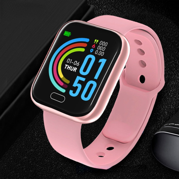 ⁦Wristwatch Fitness Y68 Color Screen Sports LED Digital Electronics Clock for Children Boys Girls Students Smart Wristwatches⁩ - الصورة ⁦6⁩