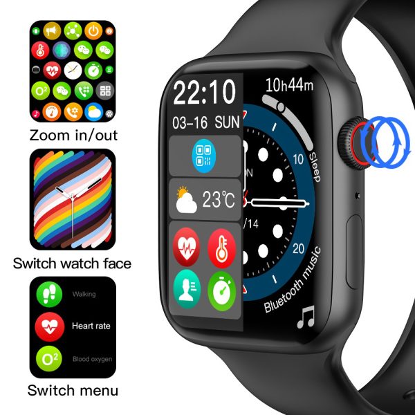 ⁦for Apple Watch W27 Pro Smart Watch NFC Wireless Charge Answer Call IP68 Waterproof Smartwatch Men Women PK IWO W46 W37 Series 7⁩ - الصورة ⁦2⁩