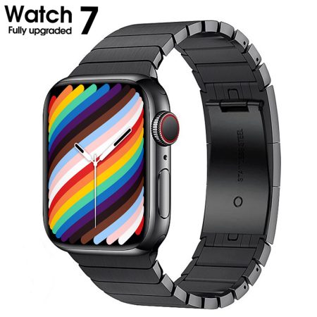 for Apple Watch W27 Pro Smart Watch NFC Wireless Charge Answer Call IP68 Waterproof Smartwatch Men Women PK IWO W46 W37 Series 7